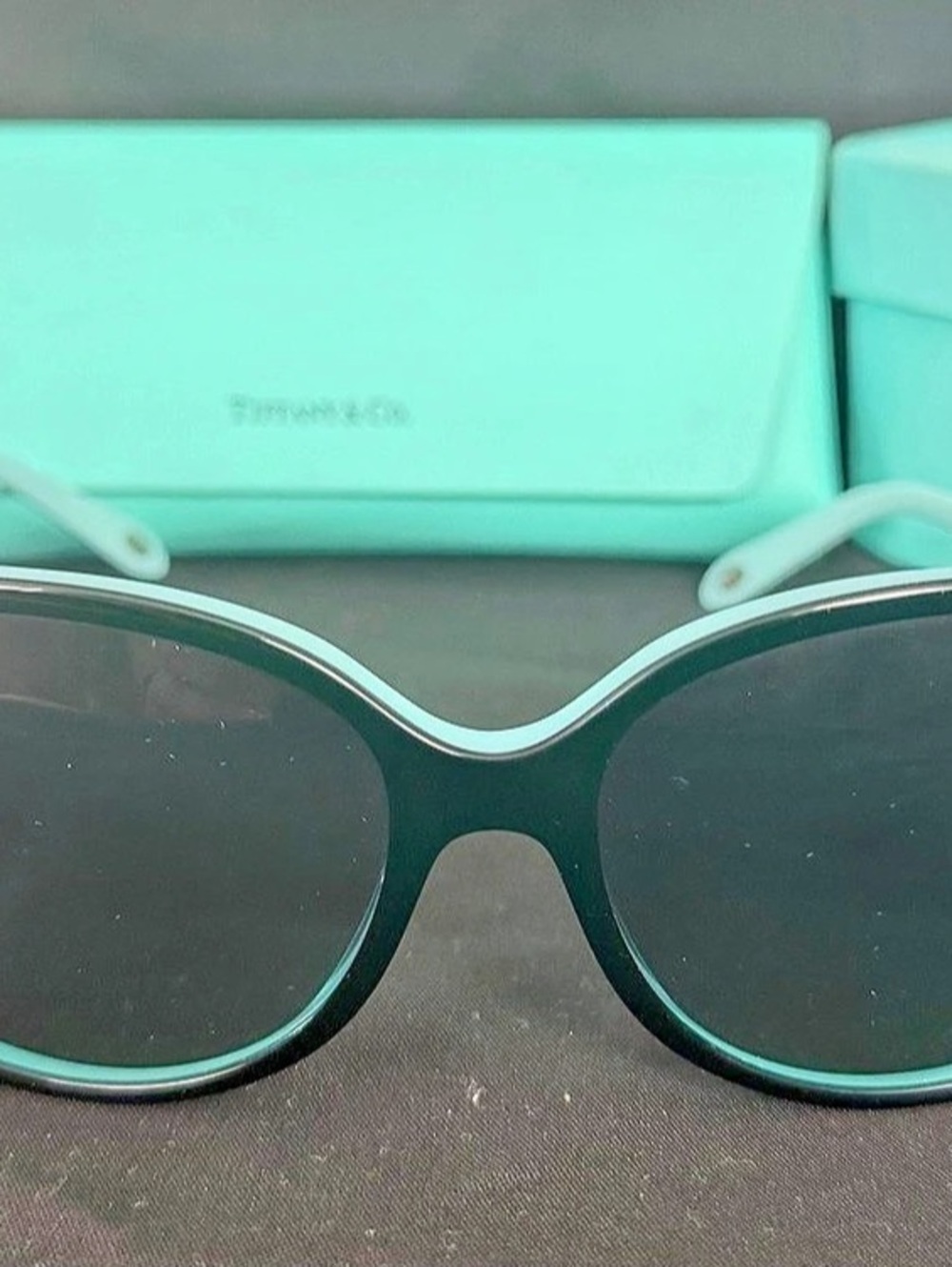 Tiffany & Co. TF4121-B Sunglasses in Black & Teal Like New